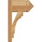 Ekena Millwork Merced Arts & Crafts Rough Sawn Outlooker, Western Red Cedar, 8"W x 14"D x 22"H OUT08X14X22MRC03RWR - alternate 2